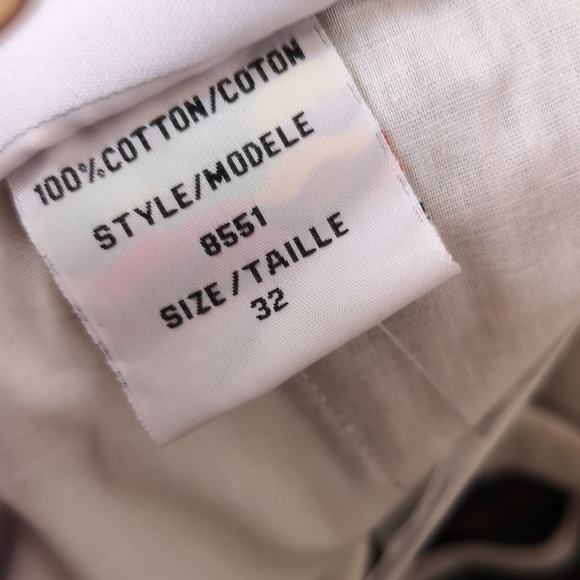 Men's NWOT Pilatti Uomo Golf Shorts Size 32 Gray & Red Plaid 100% Cotton - Picture 7 of 7